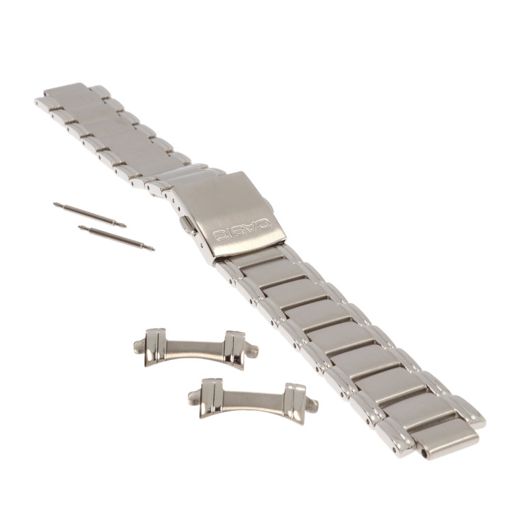 ORYGINALNA BRANSOLETA CASIO BEM-101 BEM-101D-1AV STALOWA