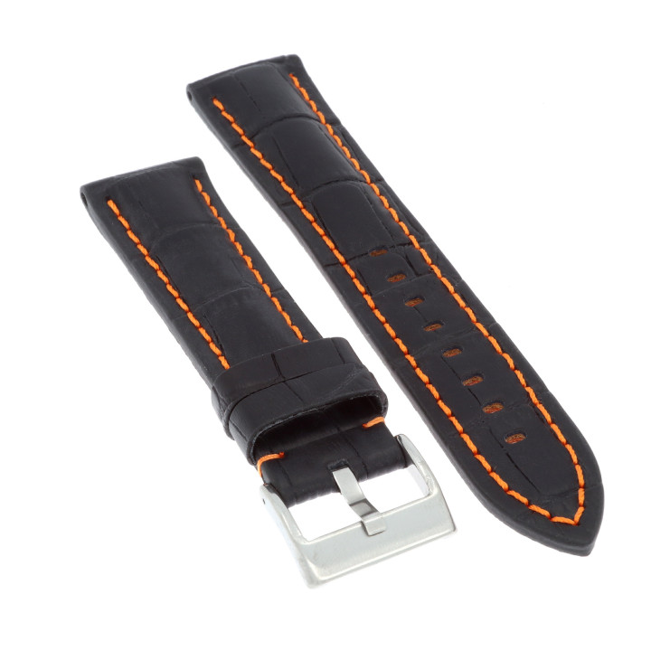 PASEK DO ZEGARKA 22 mm DILOY 395.22.1.12 CZARNY