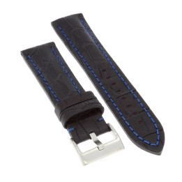 PASEK DO ZEGARKA 22 mm DILOY 395.22.1.5 CZARNY