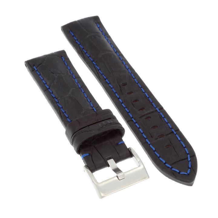PASEK DO ZEGARKA 22 mm DILOY 395.22.1.5 CZARNY