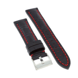 PASEK DO ZEGARKA 20 mm DILOY 395.20.1.6 CZARNY