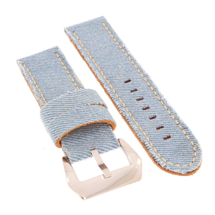 PASEK DO ZEGARKA 24 mm DILOY 390.24.19 NIEBIESKI JEANS