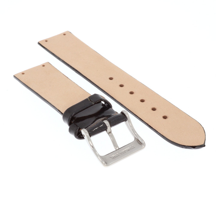 PASEK DO ZEGARKA 17 mm BISSET BS25C22 CZARNY