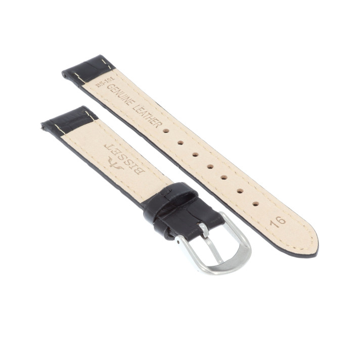 PASEK DO ZEGARKA 16 mm BISSET BS101.16.1 CZARNY