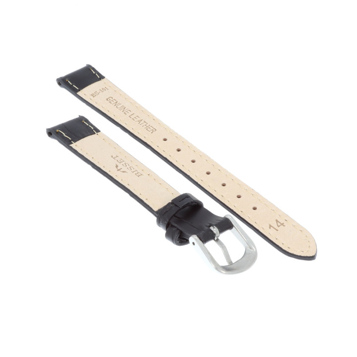PASEK DO ZEGARKA 14 mm BISSET BS101A.14.1 CZARNY
