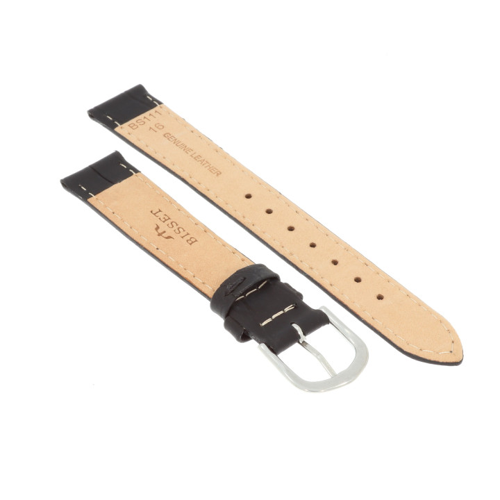 PASEK DO ZEGARKA 16 mm BISSET BS111.16.1 CZARNY