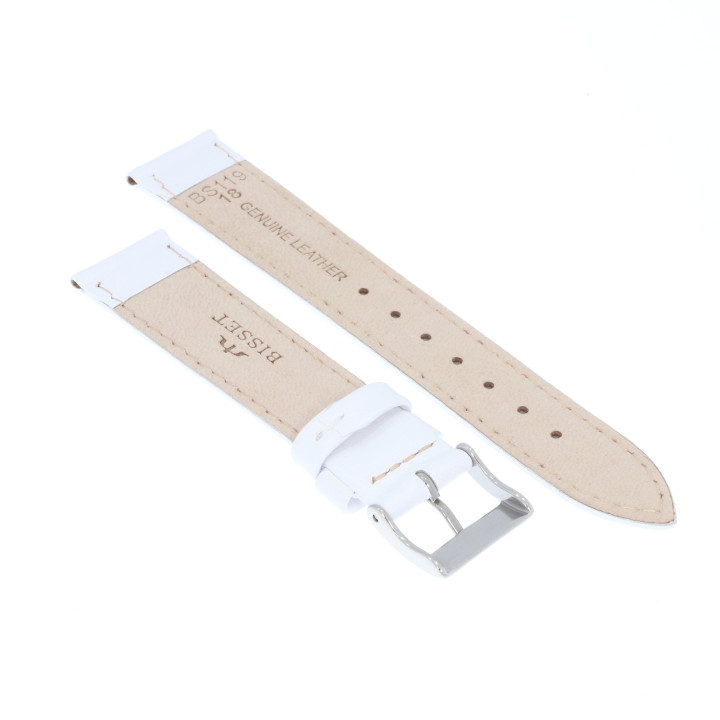 PASEK DO ZEGARKA 18 mm BISSET BS119.18.22 BIAŁY