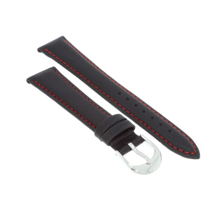 PASEK DO ZEGARKA 18 mm BISSET BS158.18.1.6 CZARNY