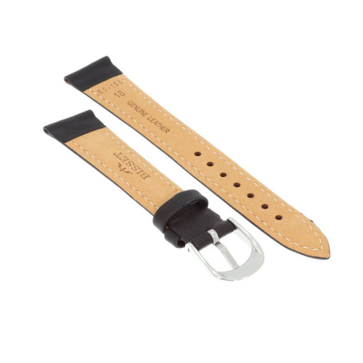 PASEK DO ZEGARKA 18 mm BISSET BS158.18.1.6 CZARNY