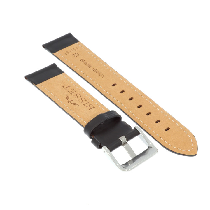 PASEK DO ZEGARKA 20 mm BISSET BS159.20.1.22 CZARNY