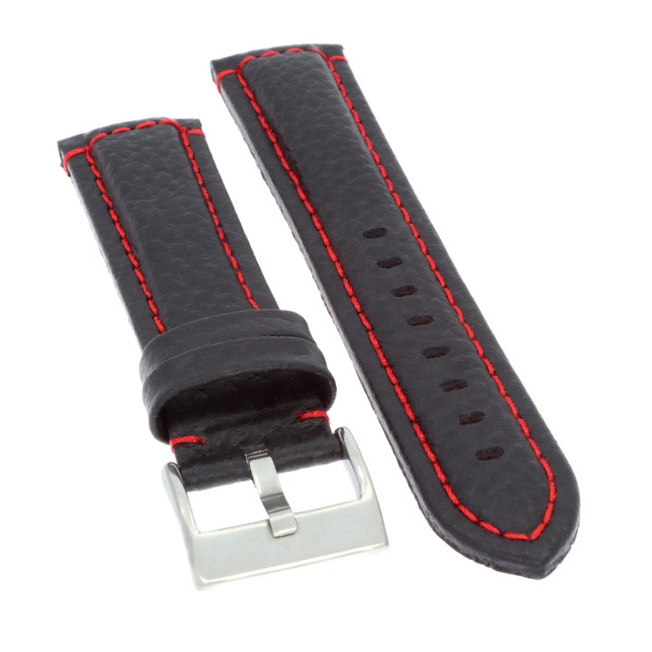 PASEK DO ZEGARKA 22 mm DILOY 394.1.6.22 CZARNY