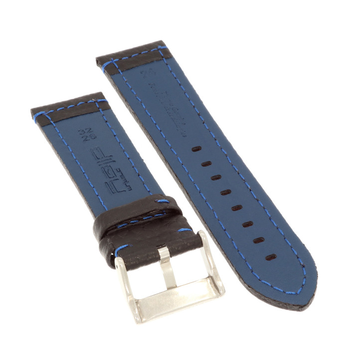 PASEK DO ZEGARKA 24 mm DILOY 394.24.1.5 CZARNY