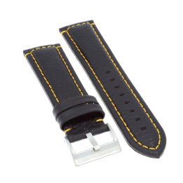 PASEK DO ZEGARKA 24 mm DILOY 394.24.1.10 CZARNY