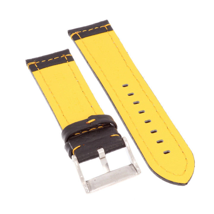 PASEK DO ZEGARKA 24 mm DILOY 394.24.1.10 CZARNY