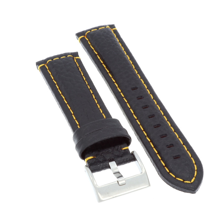PASEK DO ZEGARKA 22 mm DILOY 394.22.1.10 CZARNY