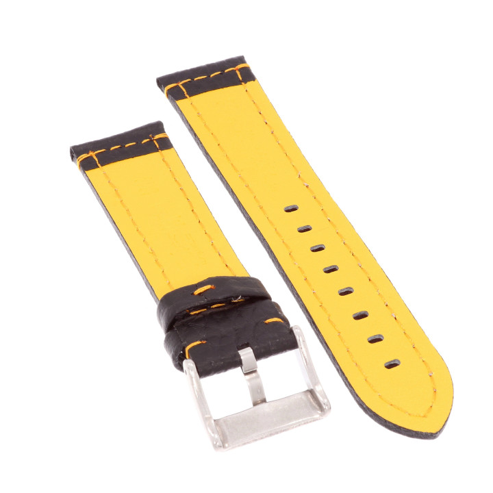 PASEK DO ZEGARKA 22 mm DILOY 394.22.1.10 CZARNY