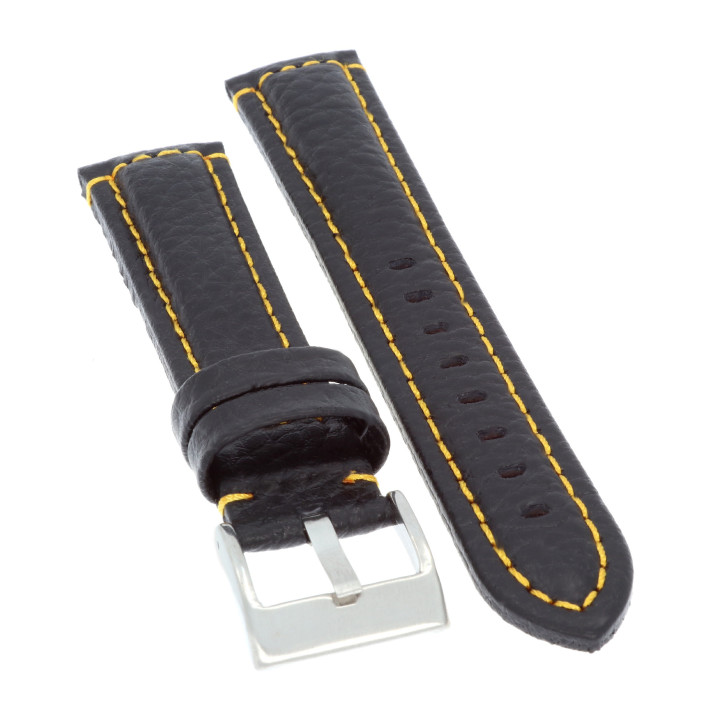 PASEK DO ZEGARKA 20 mm DILOY 394.20.1.10 CZARNY