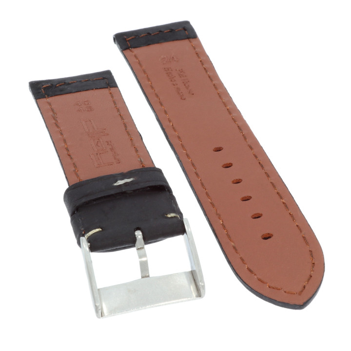 PASEK DO ZEGARKA 24 mm DILOY 396.24.1 CZARNY