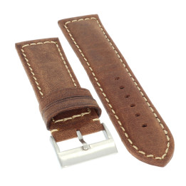 PASEK DO ZEGARKA 24 mm DILOY 396.24.2 BRĄZOWY