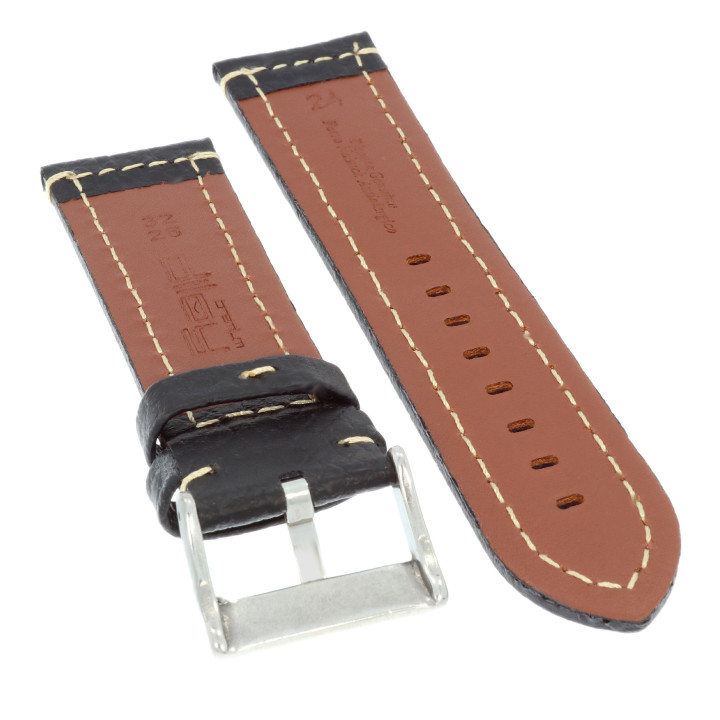 PASEK DO ZEGARKA 24 mm DILOY 394.24.1.22 CZARNY