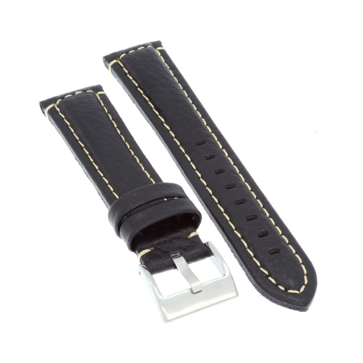 PASEK DO ZEGARKA 20 mm DILOY 394.20.1.22 CZARNY