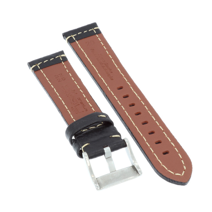 PASEK DO ZEGARKA 20 mm DILOY 394.20.1.22 CZARNY
