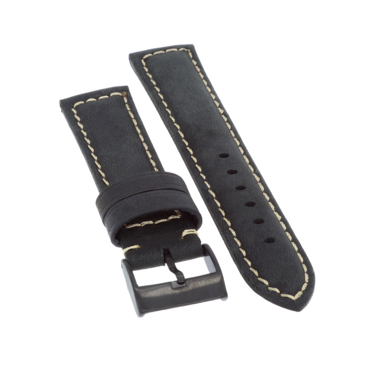 PASEK DO ZEGARKA 20 mm DILOY 397.20.1 CZARNY