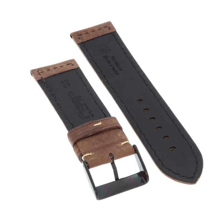 PASEK DO ZEGARKA 24 mm DILOY 397.24.2 BRĄZOWY