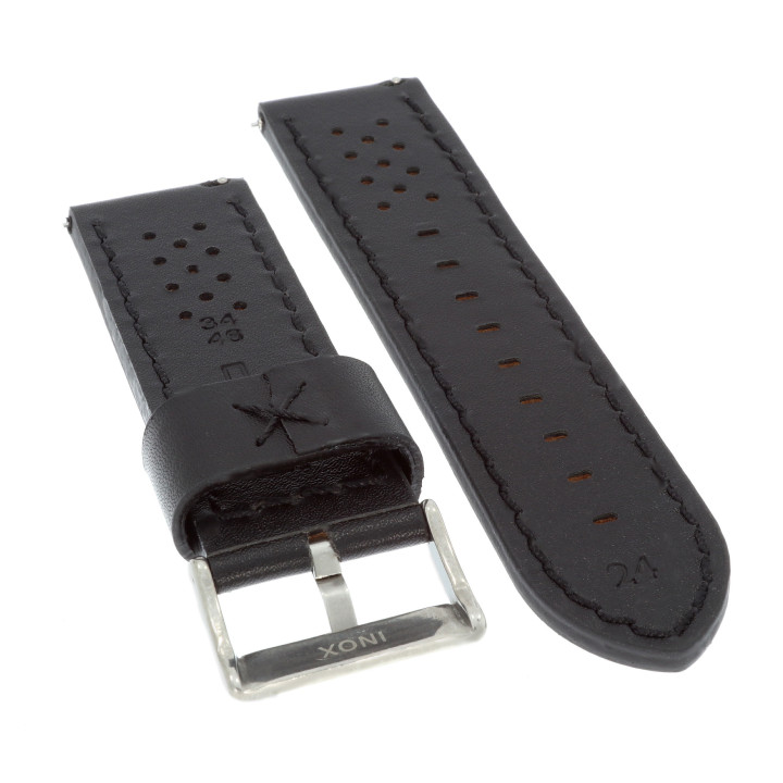 PASEK DO ZEGARKA 24 mm DILOY 398.24.1 CZARNY