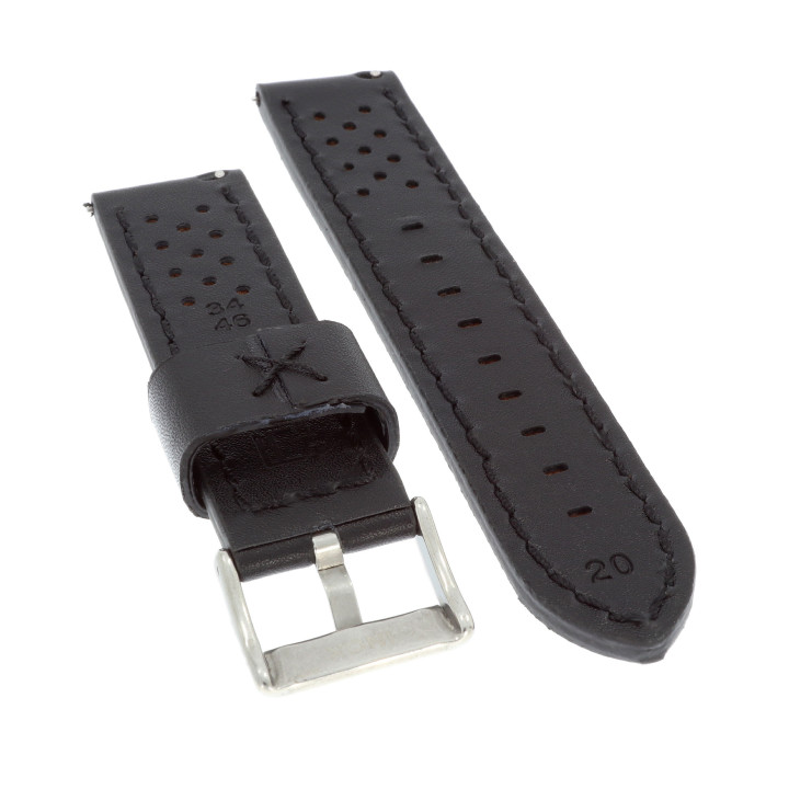 PASEK DO ZEGARKA 20 mm DILOY 398.20.1 CZARNY