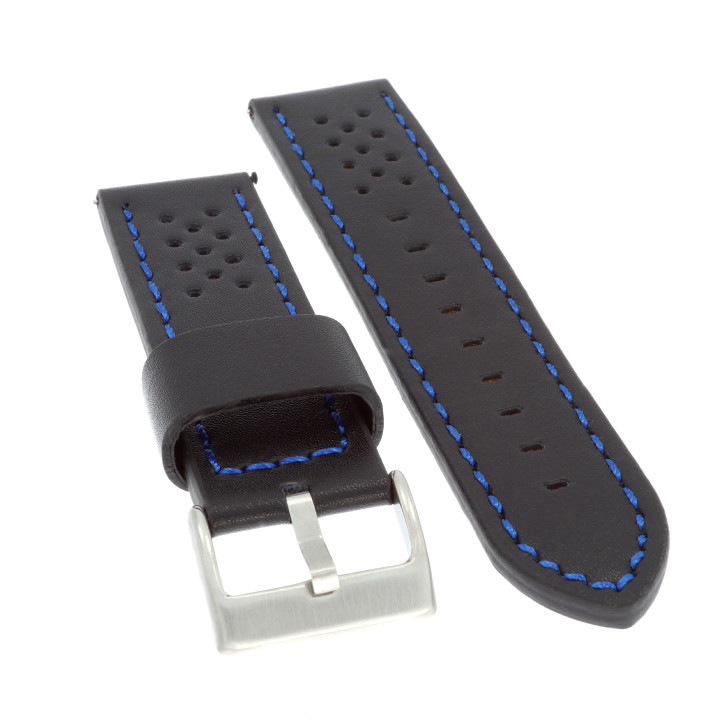 PASEK DO ZEGARKA 22 mm DILOY 398.22.1.5 CZARNY