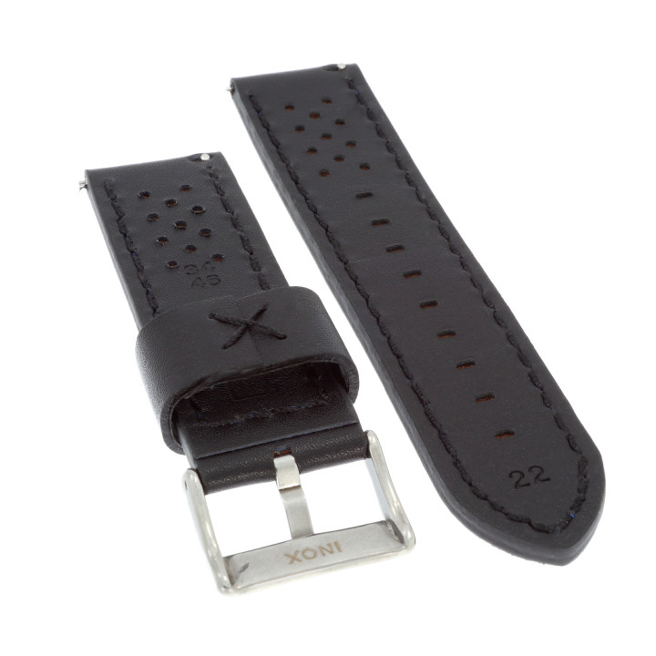 PASEK DO ZEGARKA 22 mm DILOY 398.22.1.5 CZARNY
