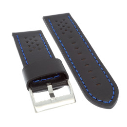 PASEK DO ZEGARKA 24 mm DILOY 398.24.1.5 CZARNY