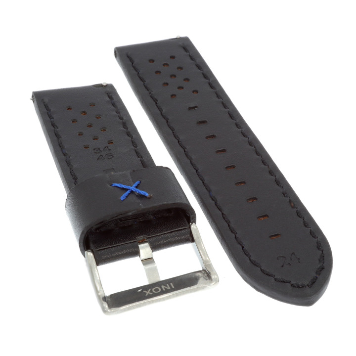 PASEK DO ZEGARKA 24 mm DILOY 398.24.1.5 CZARNY