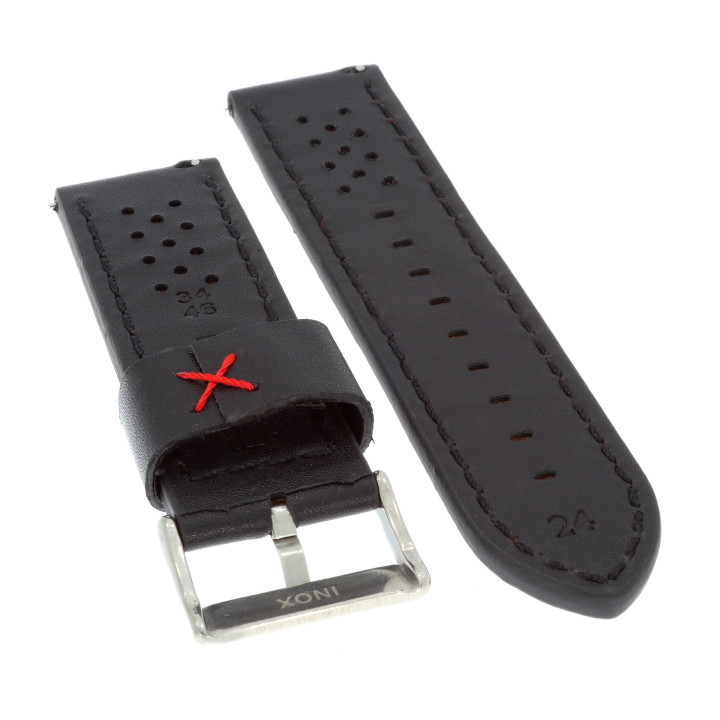 PASEK DO ZEGARKA 24 mm DILOY 398.24.1.6 CZARNY
