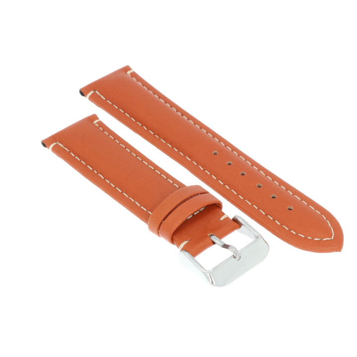 PASEK DO ZEGARKA 22 mm DILOY P345.22.3 BRĄZOWY