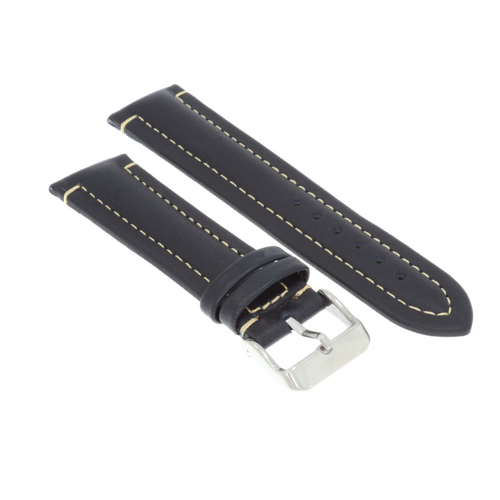 PASEK DO ZEGARKA 22 mm DILOY P345.22.5 GRANATOWY