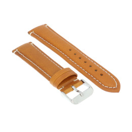 PASEK DO ZEGARKA 22 mm DILOY P345.22.10 BRĄZOWY