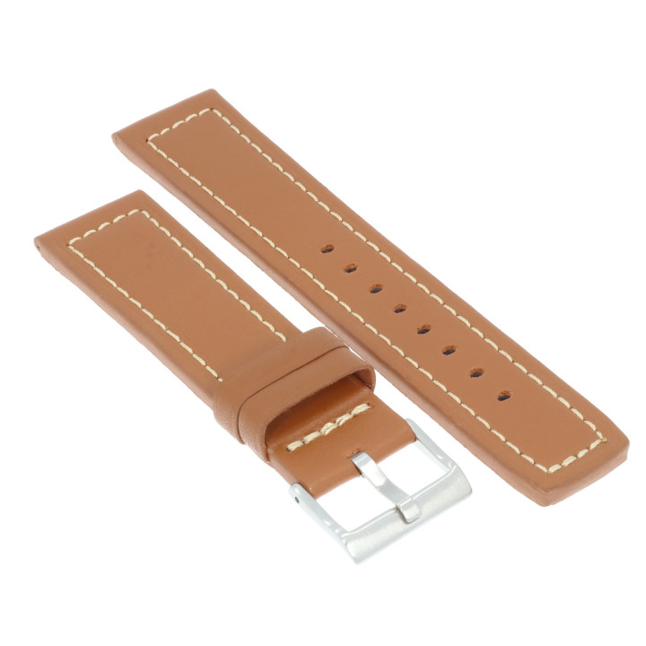 PASEK DO ZEGARKA 24 mm DILOY P353.24.3 BRĄZOWY