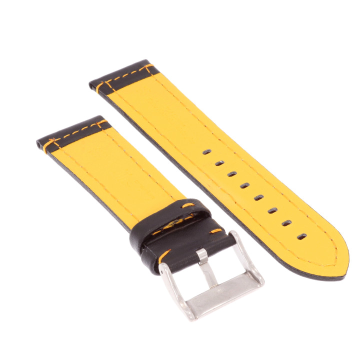 PASEK DO ZEGARKA 24 mm DILOY 393.24.1.10 CZARNY