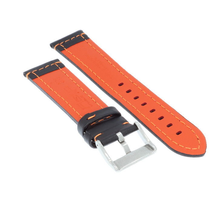 PASEK DO ZEGARKA 22 mm DILOY 393.22.1.12 CZARNY
