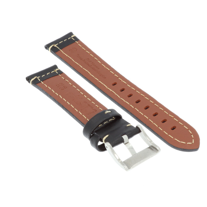 PASEK DO ZEGARKA 20 mm DILOY 393.20.1.22 CZARNY