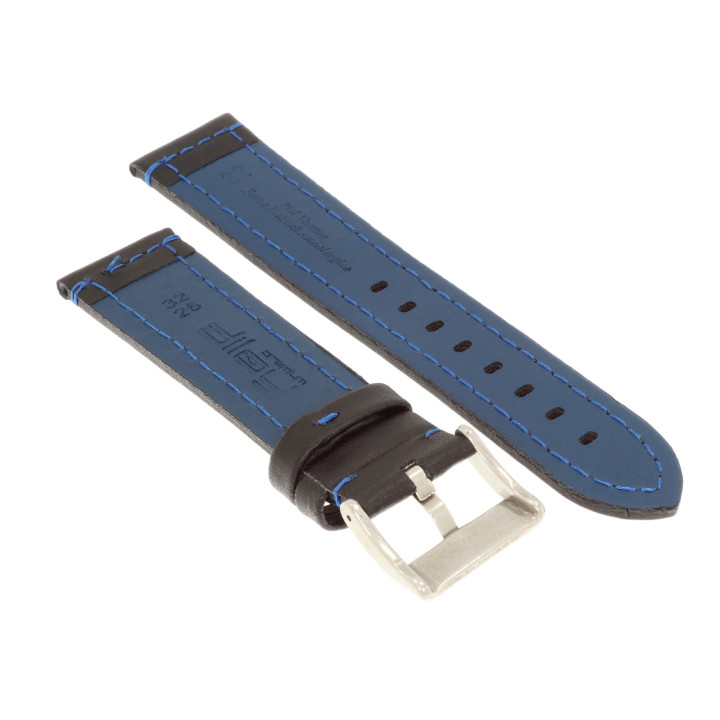 PASEK DO ZEGARKA 22 mm DILOY 393.22.1.5 CZARNY