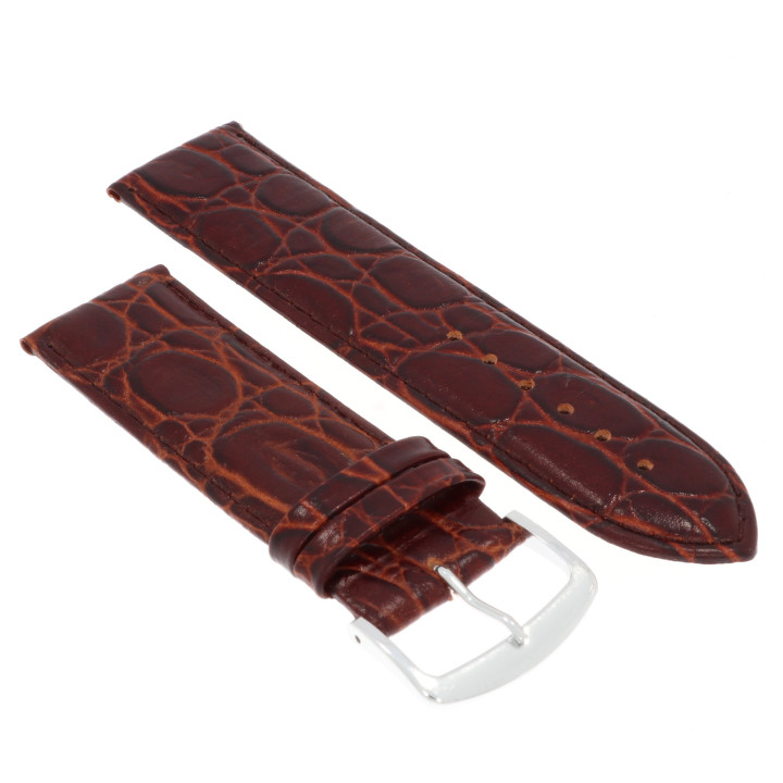 PASEK DO ZEGARKA 24 mm DILOY 325.24.2 BRĄZOWY