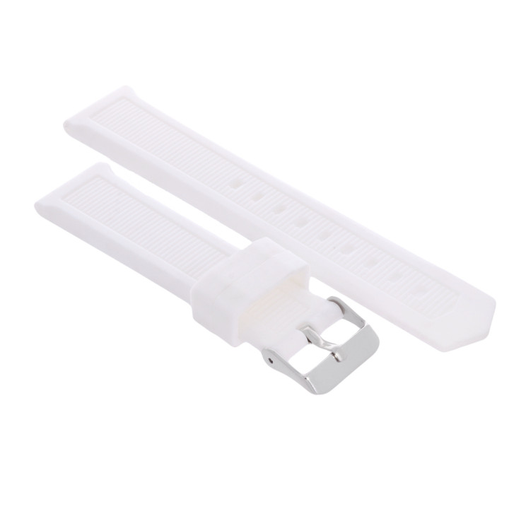 PASEK DO ZEGARKA 22 mm DILOY SBR12.22.22 BIAŁY