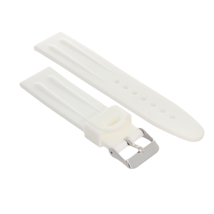 PASEK DO ZEGARKA 22 mm DILOY BR01.22.22 BIAŁY