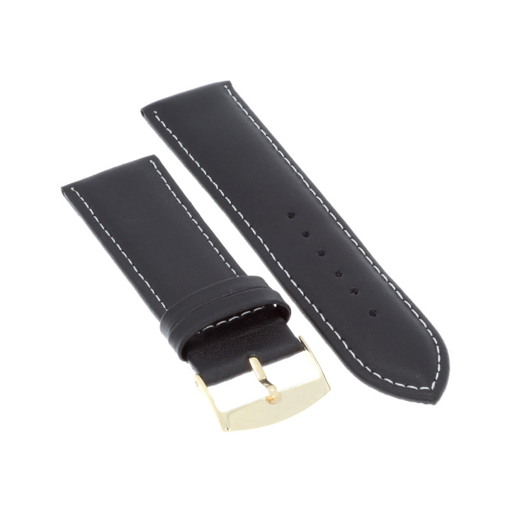 PASEK DO ZEGARKA 24 mm DILOY 702.24.1 CZARNY