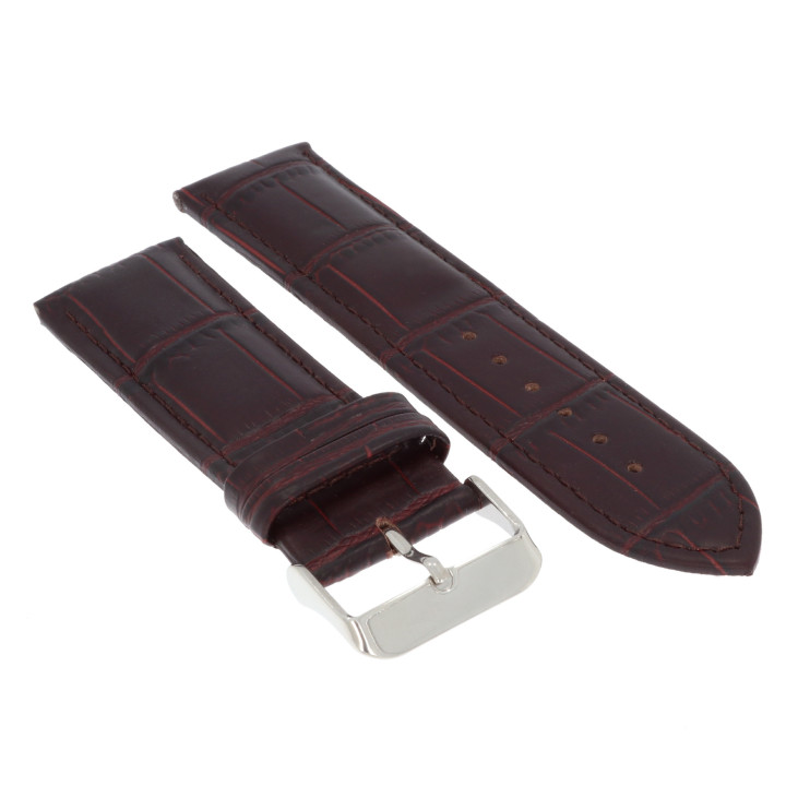 PASEK DO ZEGARKA 24 mm DILOY P260.24.2 BRĄZOWY