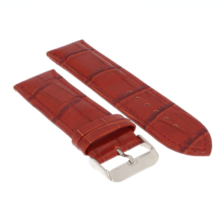 PASEK DO ZEGARKA 24 mm DILOY P260.24.3 BRĄZOWY