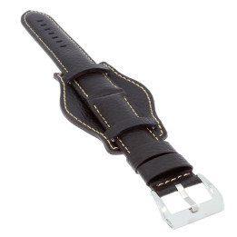 PASEK DO ZEGARKA Z PODKŁADKĄ 22 mm DILOY 386.22.2 BRĄZOWY